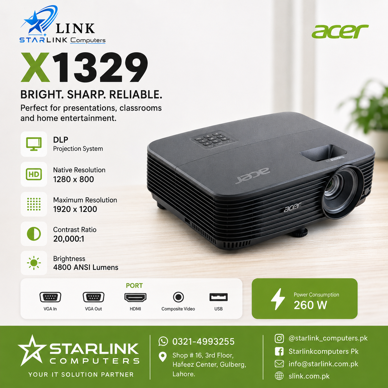 Acer projector x1329 acer projector x1329