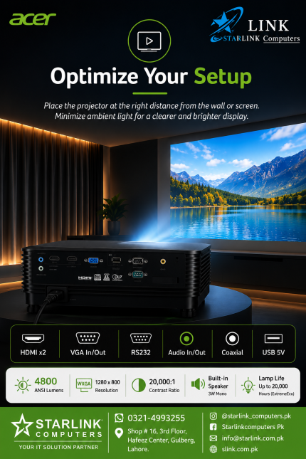 Acer projector x1329